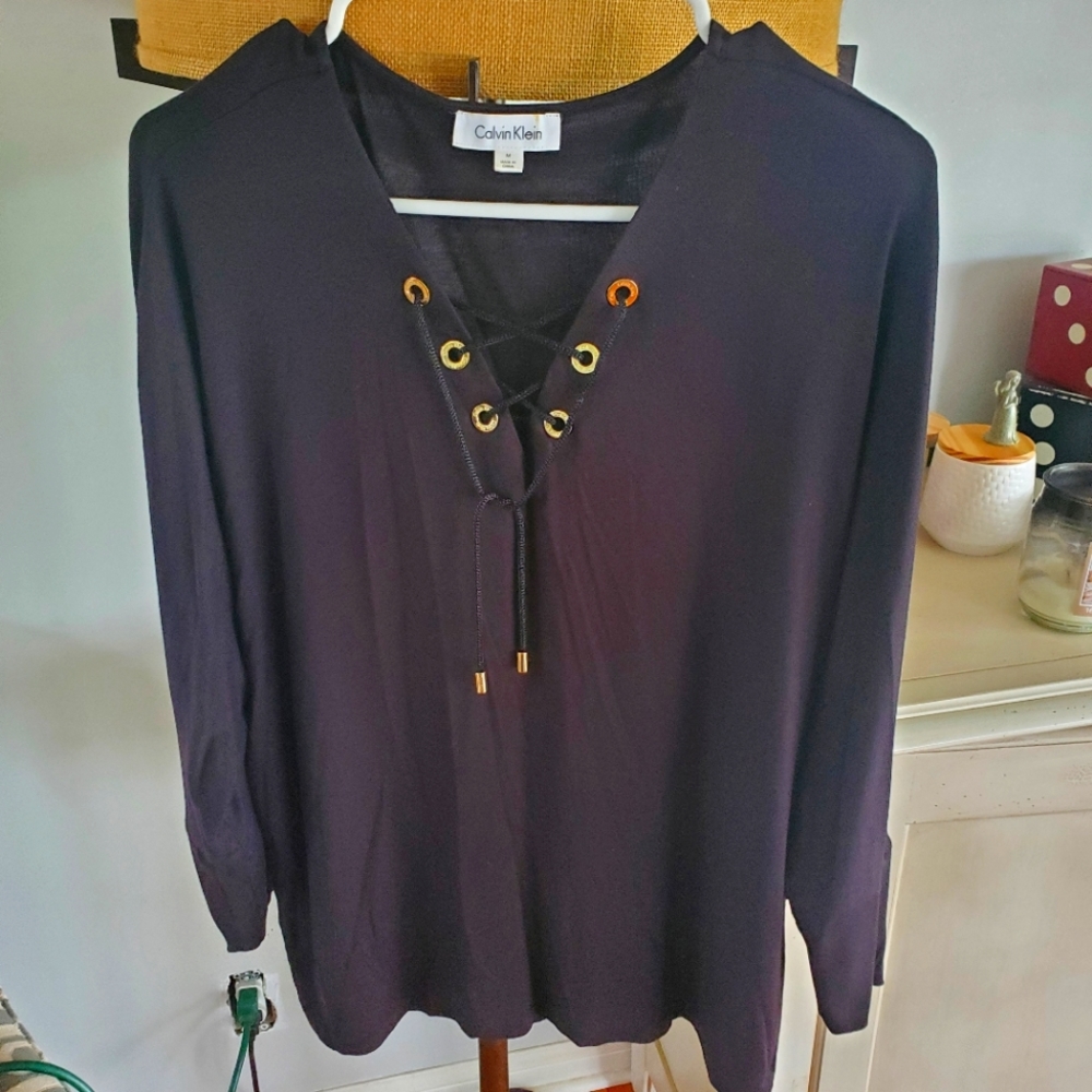 Calvin Klein Women's Black Longsleeve Medium